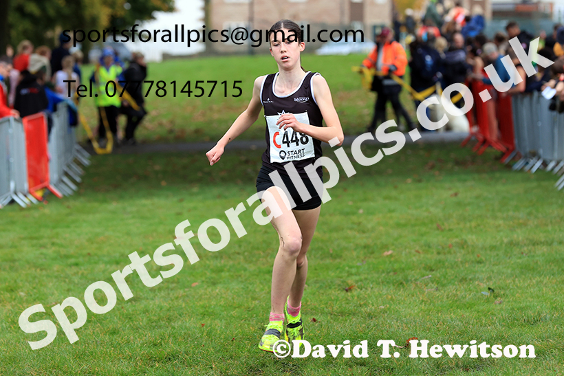 Womens under-17s, 2024 Northern Cross Country Relays, Graves Park, Sheffield.   Photo: David T. Hewitson/Sports for All Pics